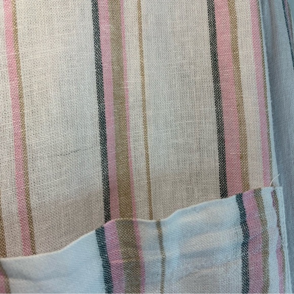 NWT GAP Linen Blend Striped Button Down Top, size XXL - Picture 10 of 12